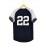 Men's #22 Retro Baseball Jersey - Vintage New York V-Neck Shirt, Breathable Loose Fit Short Sleeve for Training, Casual & Holiday Wear (Navy/White/Yellow), Sports Attire, Outdoor Activity Apparel, Sporty Look, Detailing, Durable Sportswear