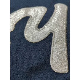 Men's #22 Retro Baseball Jersey - Vintage New York V-Neck Shirt, Breathable Loose Fit Short Sleeve for Training, Casual & Holiday Wear (Navy/White/Yellow), Sports Attire, Outdoor Activity Apparel, Sporty Look, Detailing, Durable Sportswear