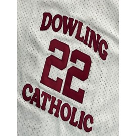 Men's Basketball Sportswear #22 White V-Neck Sweatshirt - Breathable Polyester with Embroidered Lettering, Loose Fit for Casual, Training, Running & Outdoor Activities - Machine Washable