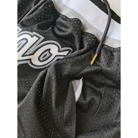 Men'S CHICAGO Print Basketball Jersey Shorts For Competition Party Training