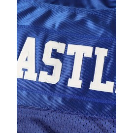Blue Mountain State University No. 54 Thad Castle Football Jersey Blue White Athletic Training S-3XL