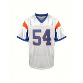 Blue Mountain State University No. 54 Thad Castle Football Jersey Blue White Athletic Training S-3XL