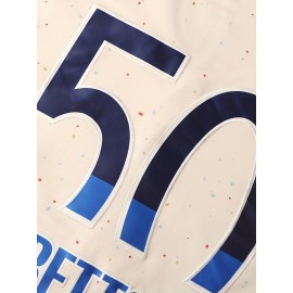 Men'S # 1968.5 inch White Baseball Shirt -100% Polyester Fiber V-neck Embroidered Letters Loose Fit Button Closure Breathable And Comfortable, Suitable For Sports Training, Leisure Beach And Outdoor Activities S-3XL