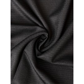 1pc Men's V-Neck Baseball Jersey - 100% Polyester Knit Fabric, Loose Fit with Button Closure, Breathable & Comfortable for Sports Training, Casual Wear, and Outdoor Activities - Sizes S-3XL